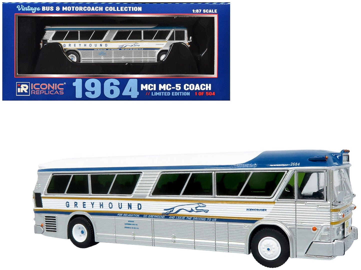 Heritage Coach™ Diecast Model - 1964 MCI MC-5A free shipping USA