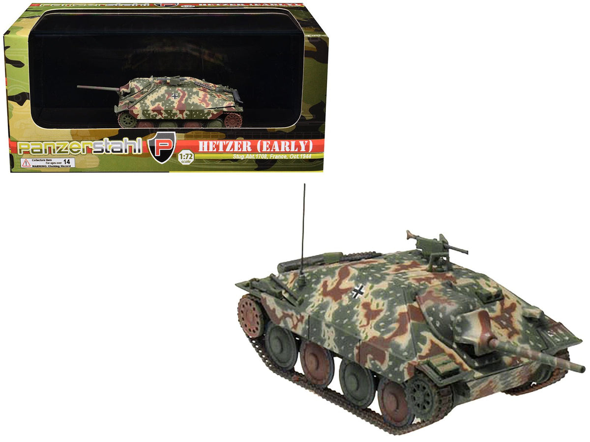 Rapid Vehicles Hetzer (Early) Tank Destroyer "StuG.Abt 1708 France" (1944) German Army 1/72...