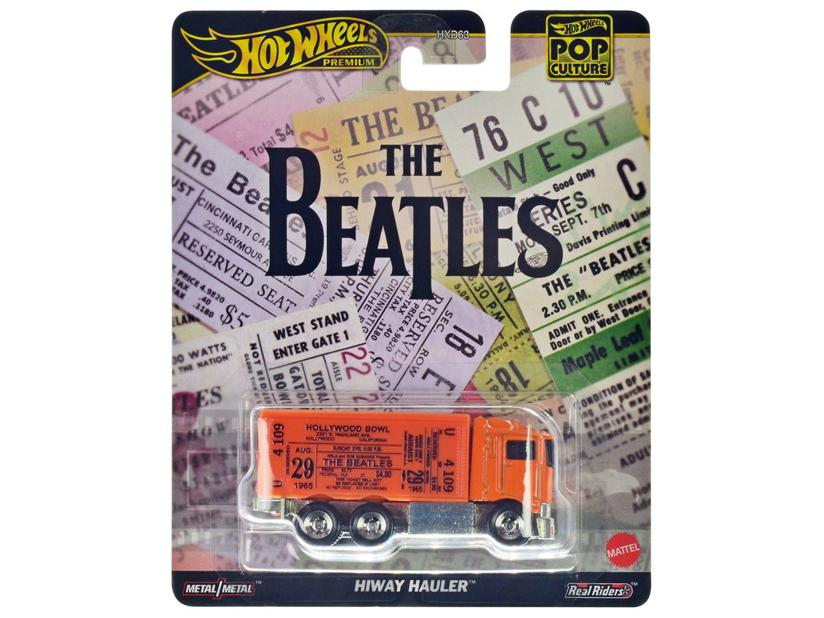 Rapid Vehicles Hiway Hauler Orange with Concert Ticket Graphics "The Beatles" "Pop Culture"...