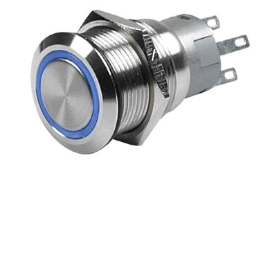 Hella Stainless Steel Push Button Off-On Switches - 958455211