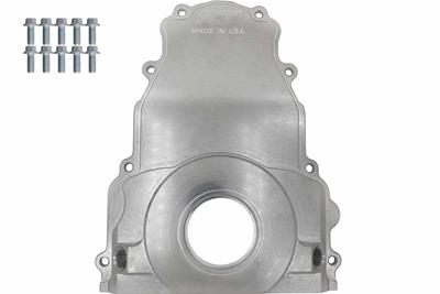ICT Billet LS Billet Gen 3 Turbo Oil Drain Return - Front Timing Chain Cover -10AN ORB - 551589LS01