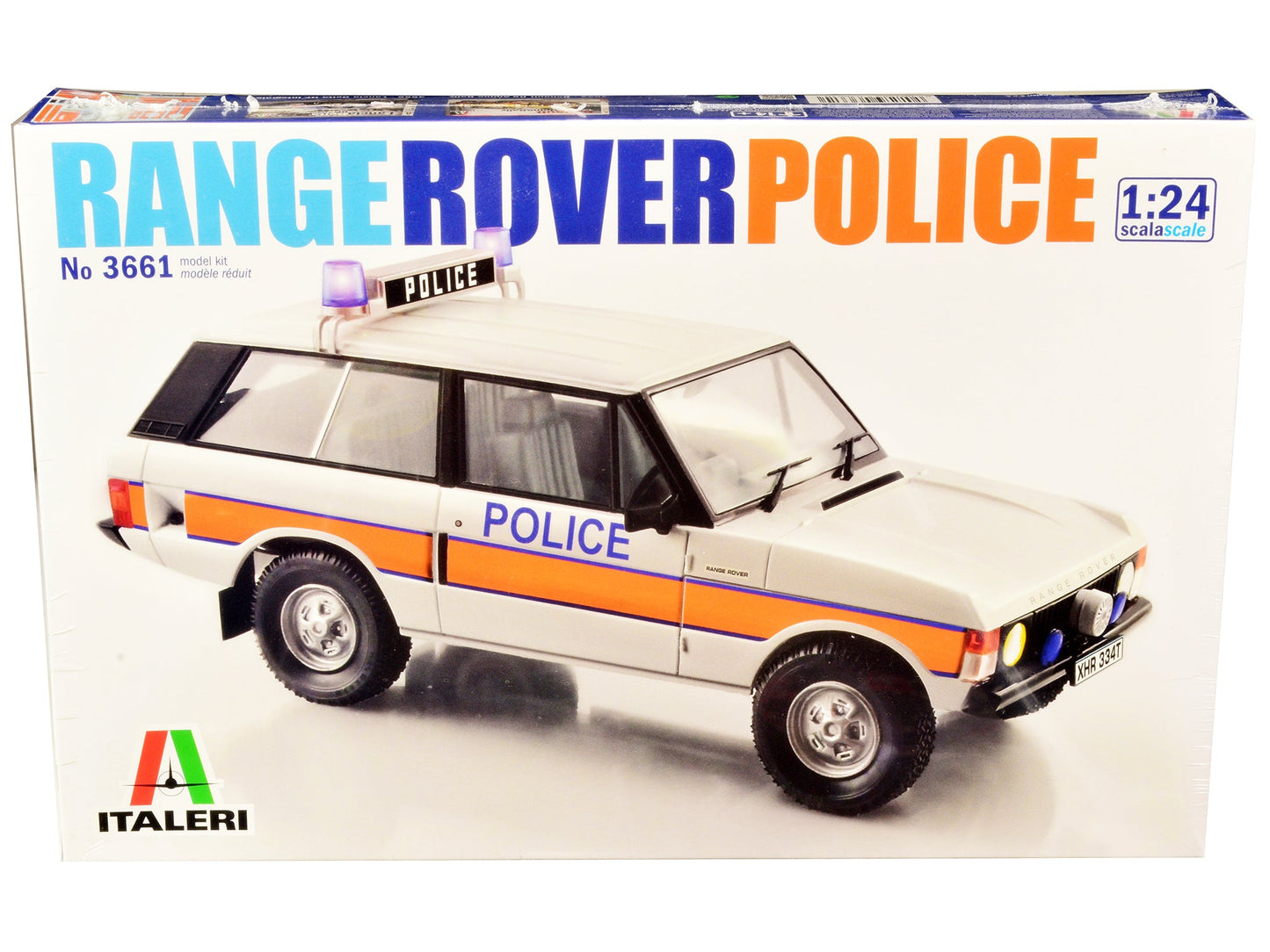 Skill 3 Model Kit Land Rover Range Rover Police 1/24 Scale Model by Italeri free shipping USA