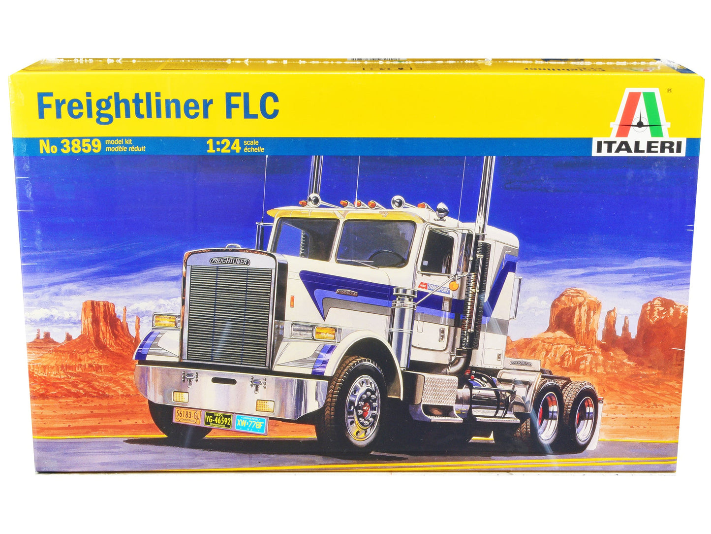 Skill 4 Model Kit Freightliner FLC Truck Tractor 1/24 Scale Model by Italeri free shipping USA