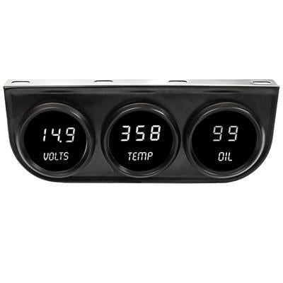 Intellitronix LED Digital 3-Gauge Kits - M9333W