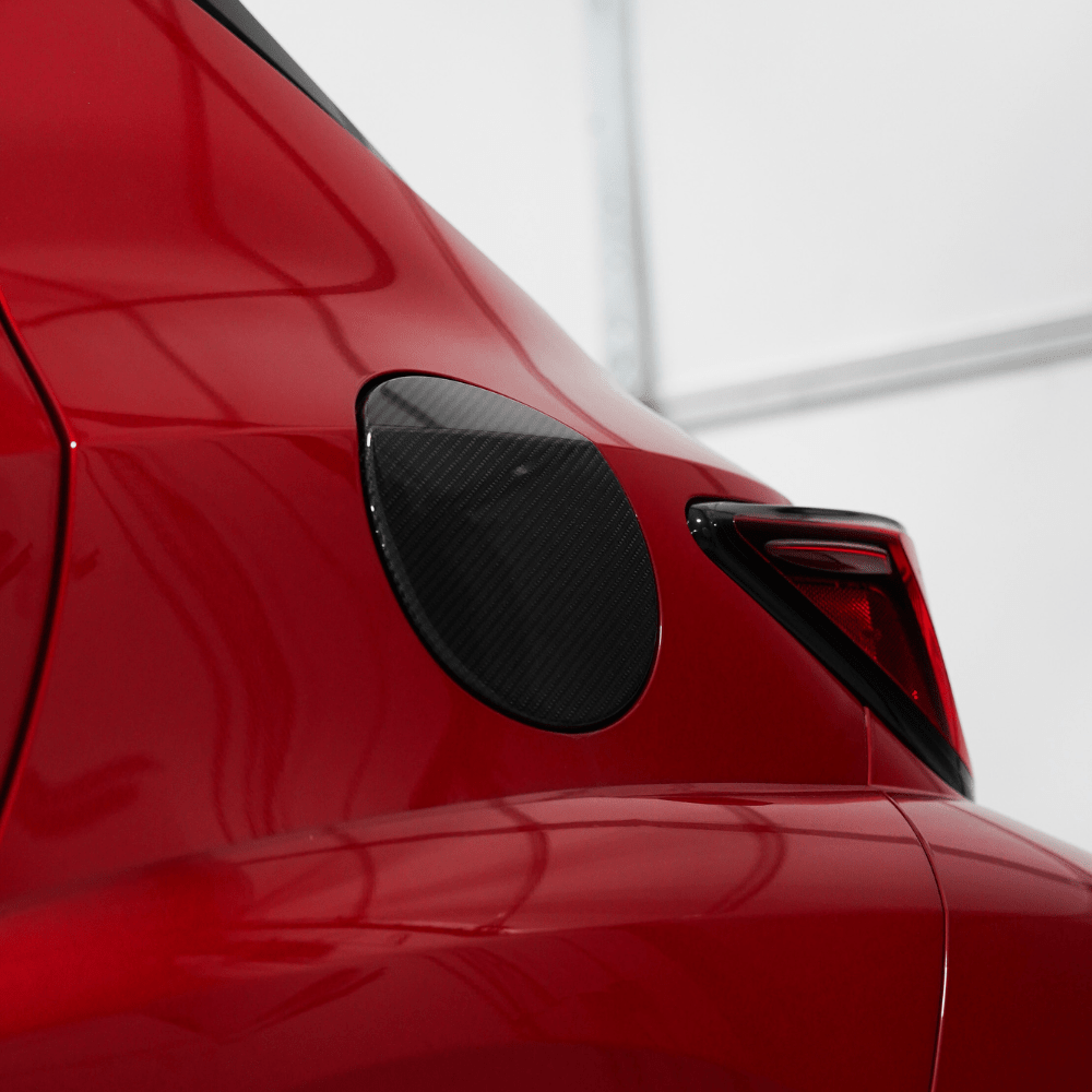 JDMuscle 23-26 Toyota GR Corolla Carbon Fiber Fuel Door Cover