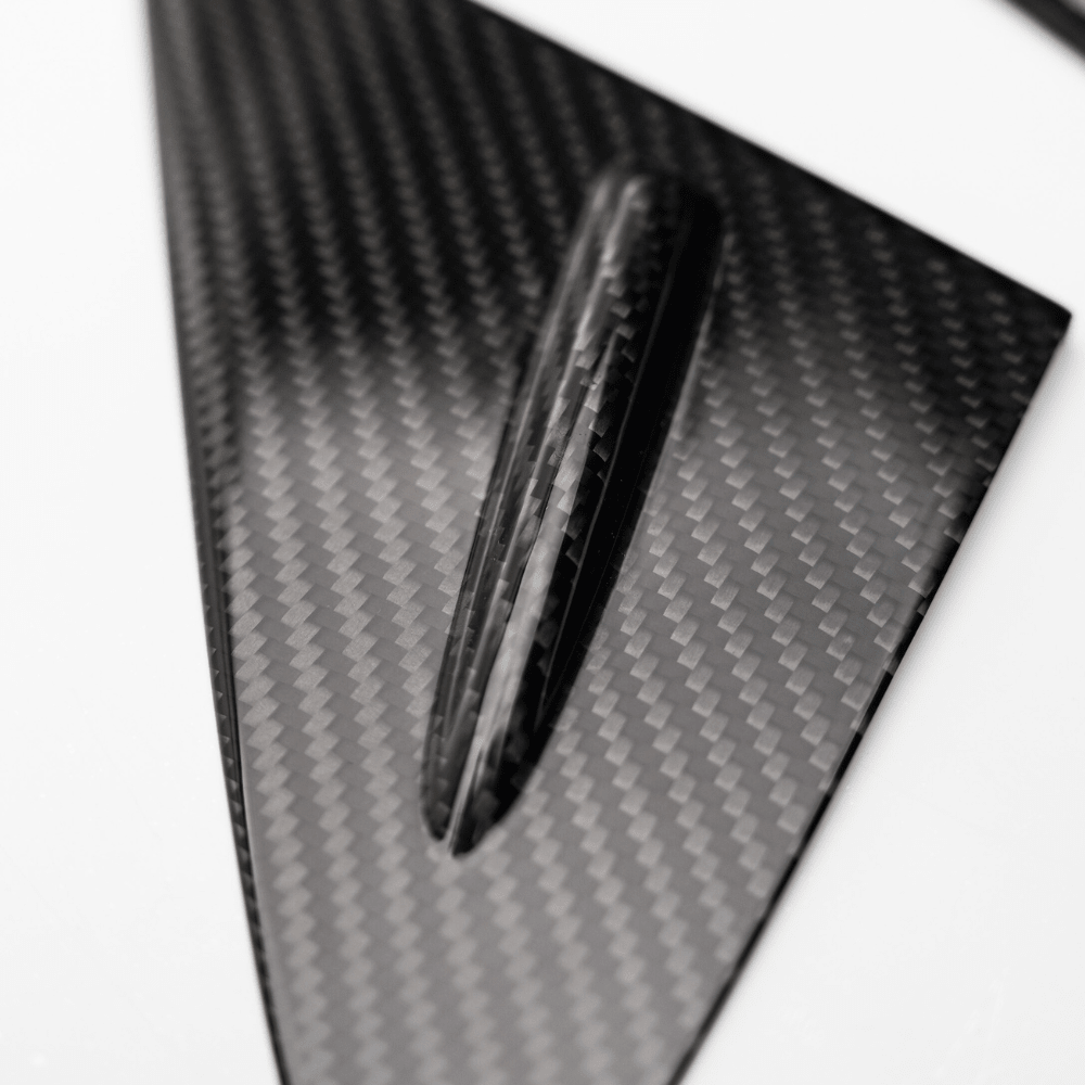 JDMuscle 23-26 Toyota GR Corolla Carbon Fiber J-Panel Wind Defelctor Covers (2PC)