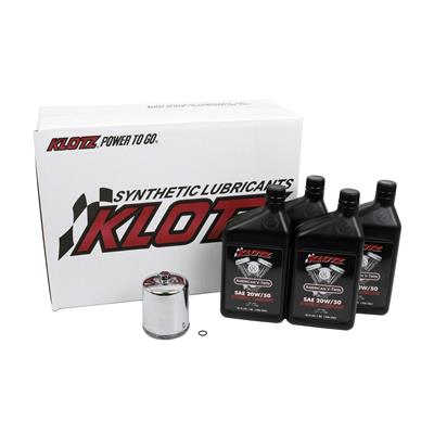Klotz Synthetic Basic V-Twin Oil Service Kits - KH103