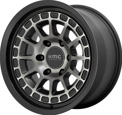 KMC KM719 Canyon Satin Black Wheels with Gray Tint - 71968068400