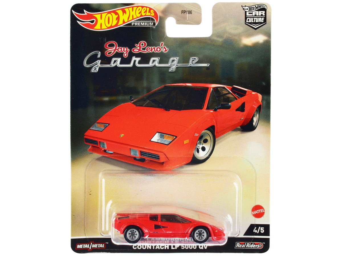 Rapid Vehicles Lamborghini Countach LP 5000 QV Red "Jay Leno’s Garage" Diecast Model Car by Hot...