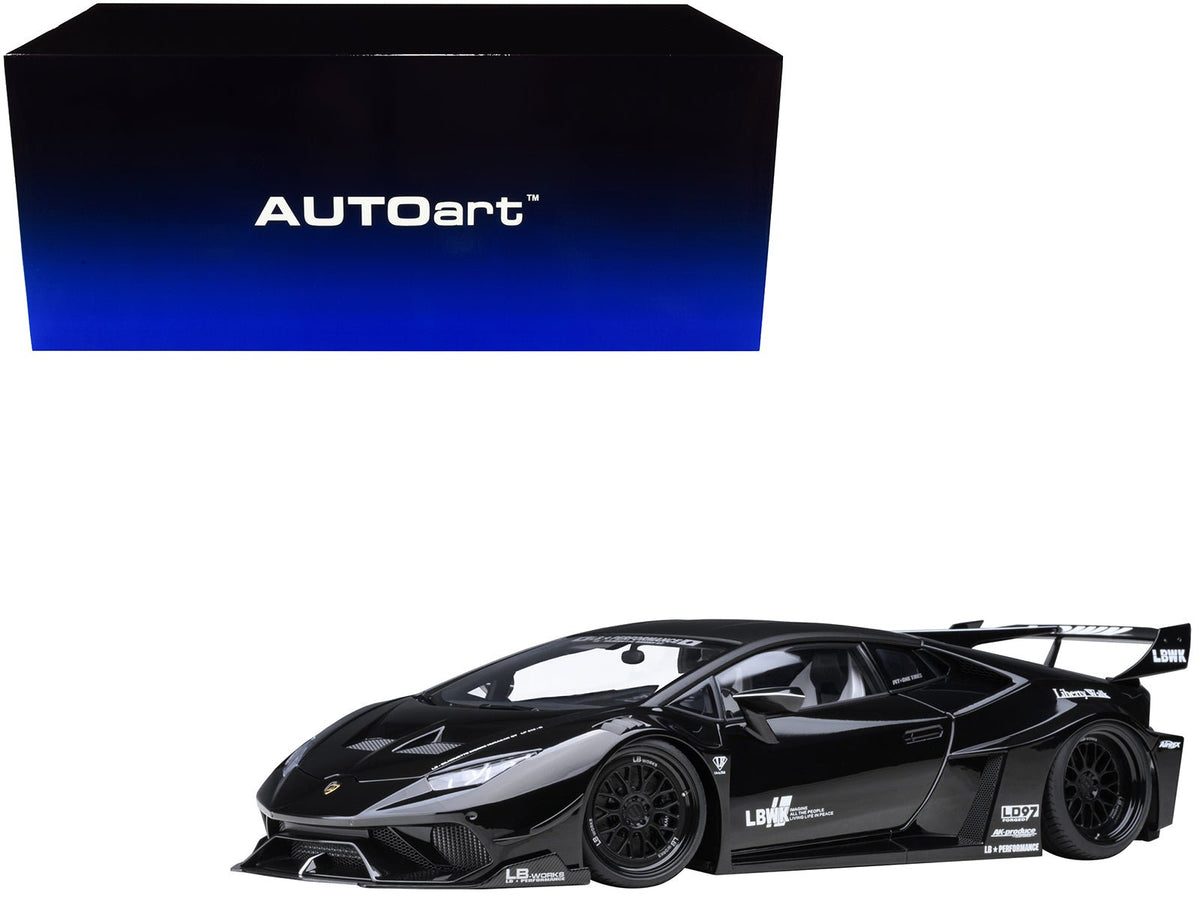 Rapid Vehicles Lamborghini Huracan GT "LB-Silhouette Works" Black 1/18 Model Car by Autoart free...