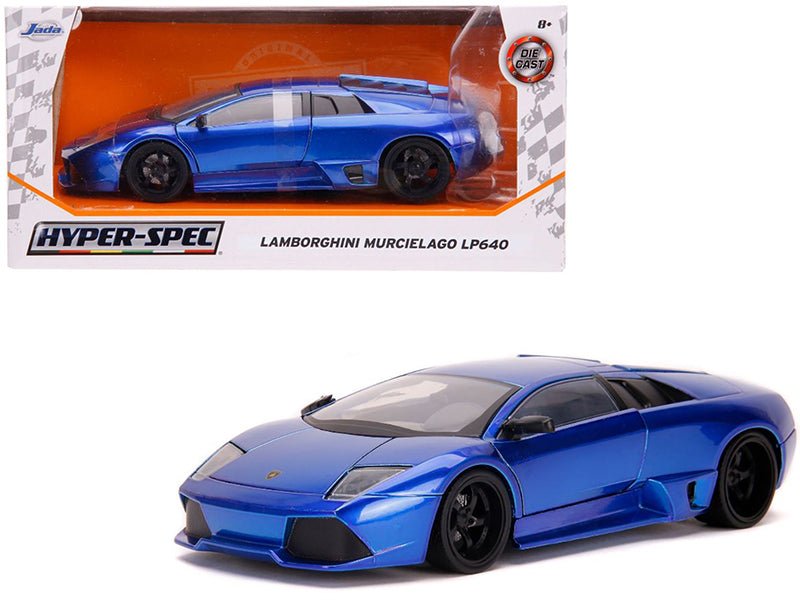 Lamborghini Murcielago LP640 Candy Blue "Hyper-Spec" 1/24 Diecast Model Car by Jada free shipping USA