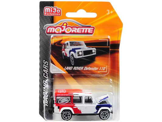 Rapid Vehicles Land Rover Defender 110 White/Red/Blue "Above and Beyond" "Racing Cars" 1/60...