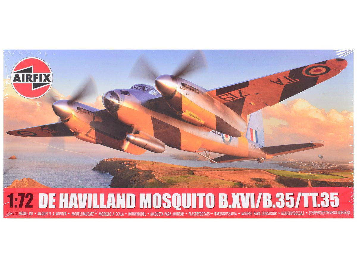 Rapid Vehicles Level 2 Model Kit De Havilland Mosquito B.XVI/B.35/TT.35 Aircraft with 3 Scheme...