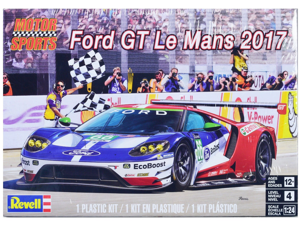 Rapid Vehicles Level 4 Model Kit Ford GT "24 Hours of Le Mans" (2017) 1/24 Scale Model by Revell ...