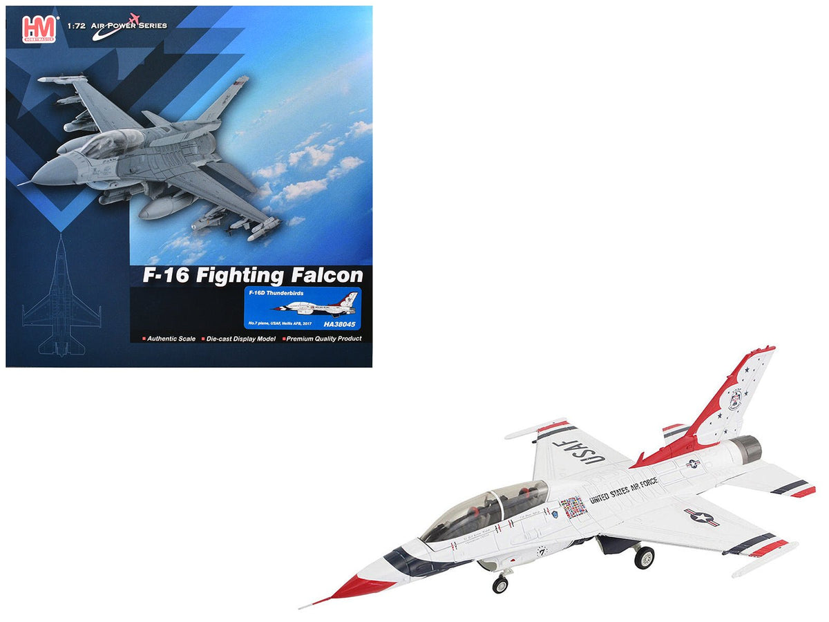 Rapid Vehicles Lockheed F-16D Fighting Falcon Fighter Aircraft "No.7 Thunderbirds Nellis Air...