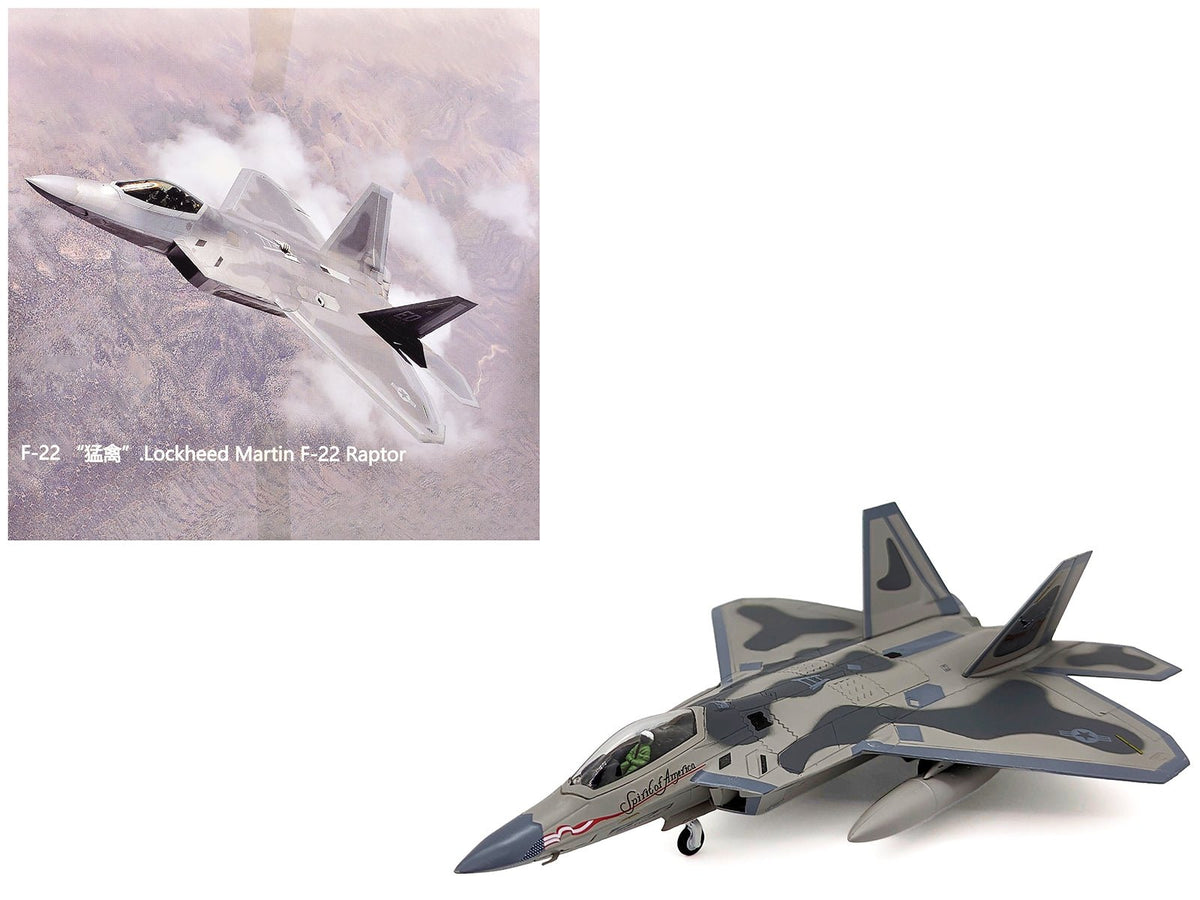Rapid Vehicles Lockheed Martin F-22A Raptor Aircraft "Spirit of America 412th Test Wing Edwards...