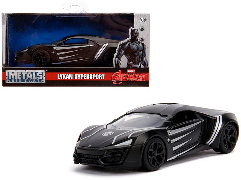 Rapid Vehicles Lykan Hypersport Matt Black "Black Panther" Theme "Avengers" "Marvel" Series 1/32...