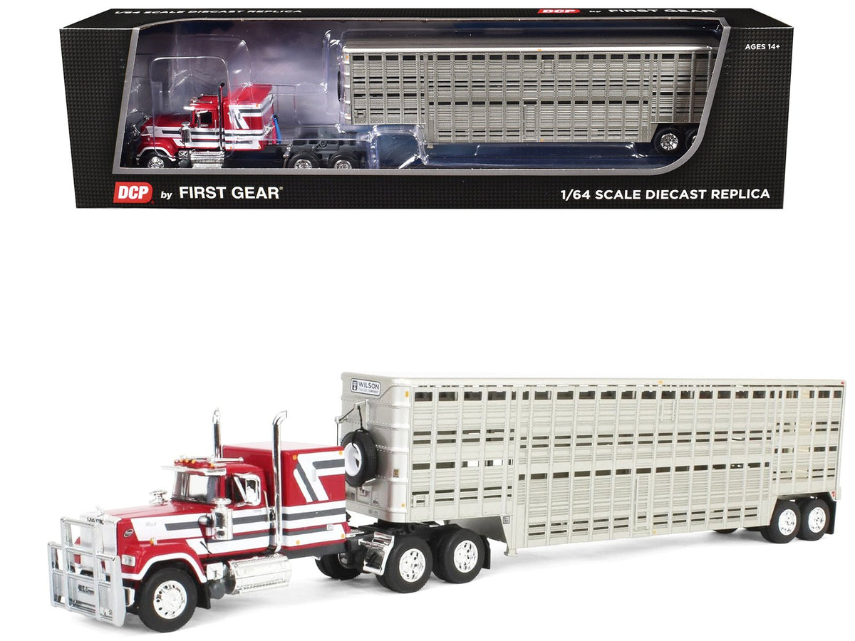 Rapid Vehicles Mack Super-Liner with 60" Flat Top Sleeper and 45' Wilson Vintage Livestock...