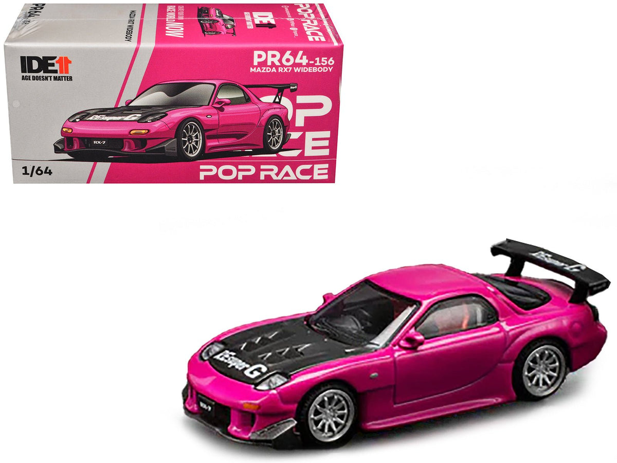 Rapid Vehicles Mazda RX-7 Widebody RHD (Right Hand Drive) Pink with Carbon Hood "Indonesia...