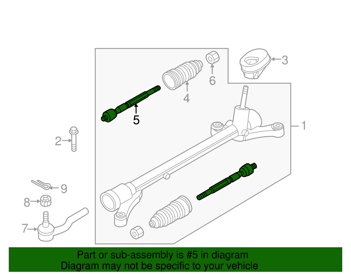 Mazda2 Inner Steering Ball Joint (OEM)