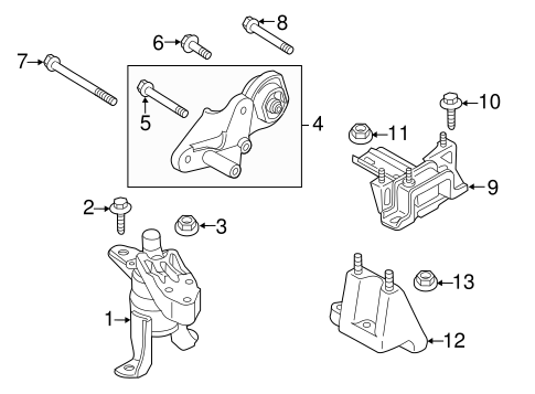Mazda2 Engine Mount (OEM)