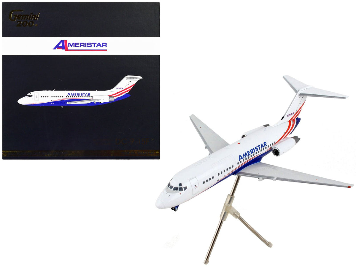 Rapid Vehicles McDonnell Douglas DC-9-15F Commercial Aircraft "Ameristar Air Cargo" White with...