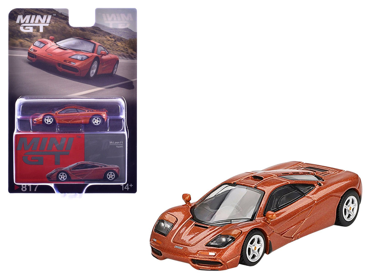 Rapid Vehicles McLaren F1 Yquem Orange Metallic Limited Edition 1/64 Diecast Model Car by Mini GT...