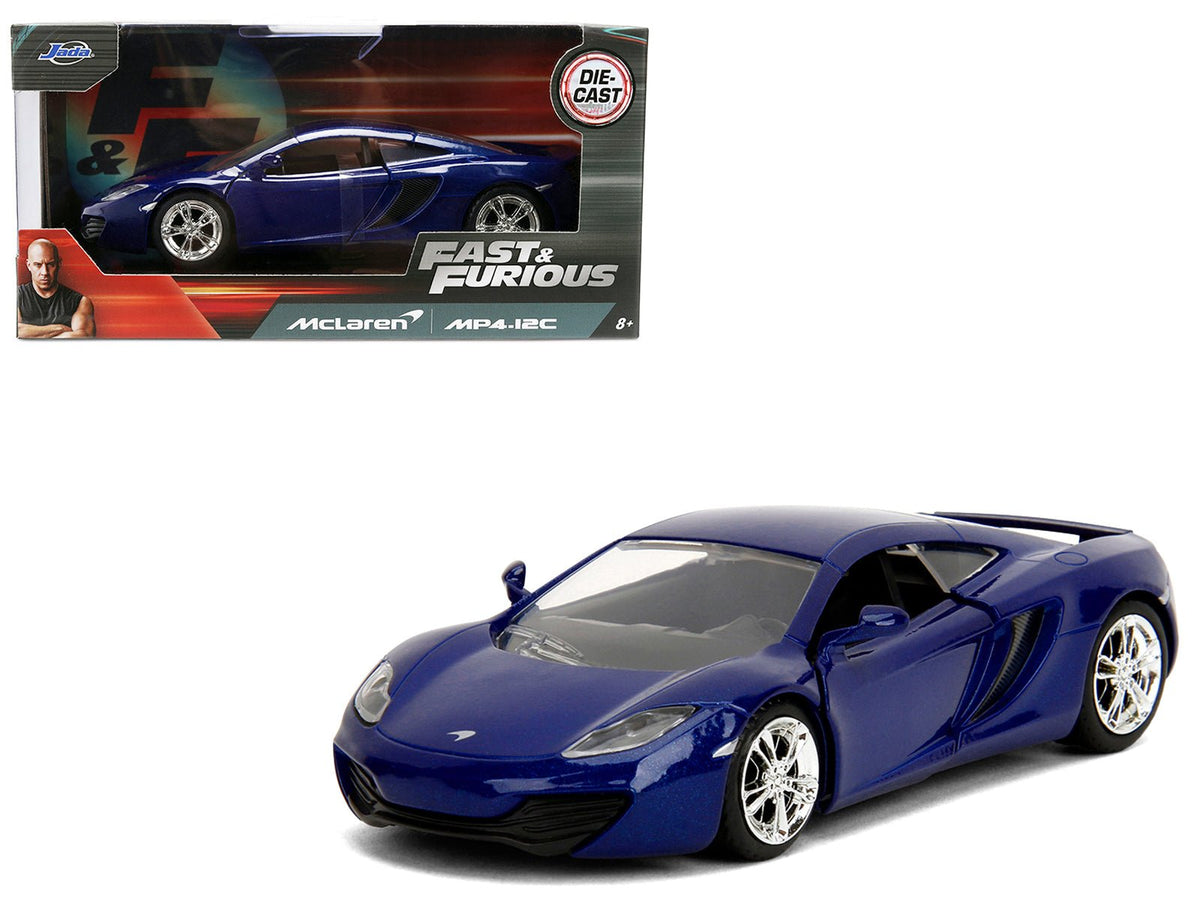 Rapid Vehicles McLaren MP4.12C Blue Metallic "Furious 7" (2015) Movie "Fast & Furious" Series...