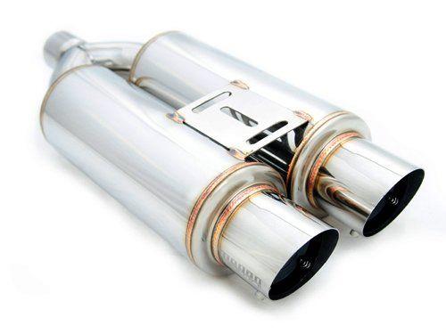 Megan Racing Dual 3.5" Exhaust Tips with Silencers for Universal Vehicles - MR-MU-MDF