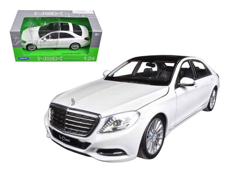 Rapid Vehicles Mercedes Benz S Class with Sunroof White "NEX Models" 1/24 Diecast Model Car by...