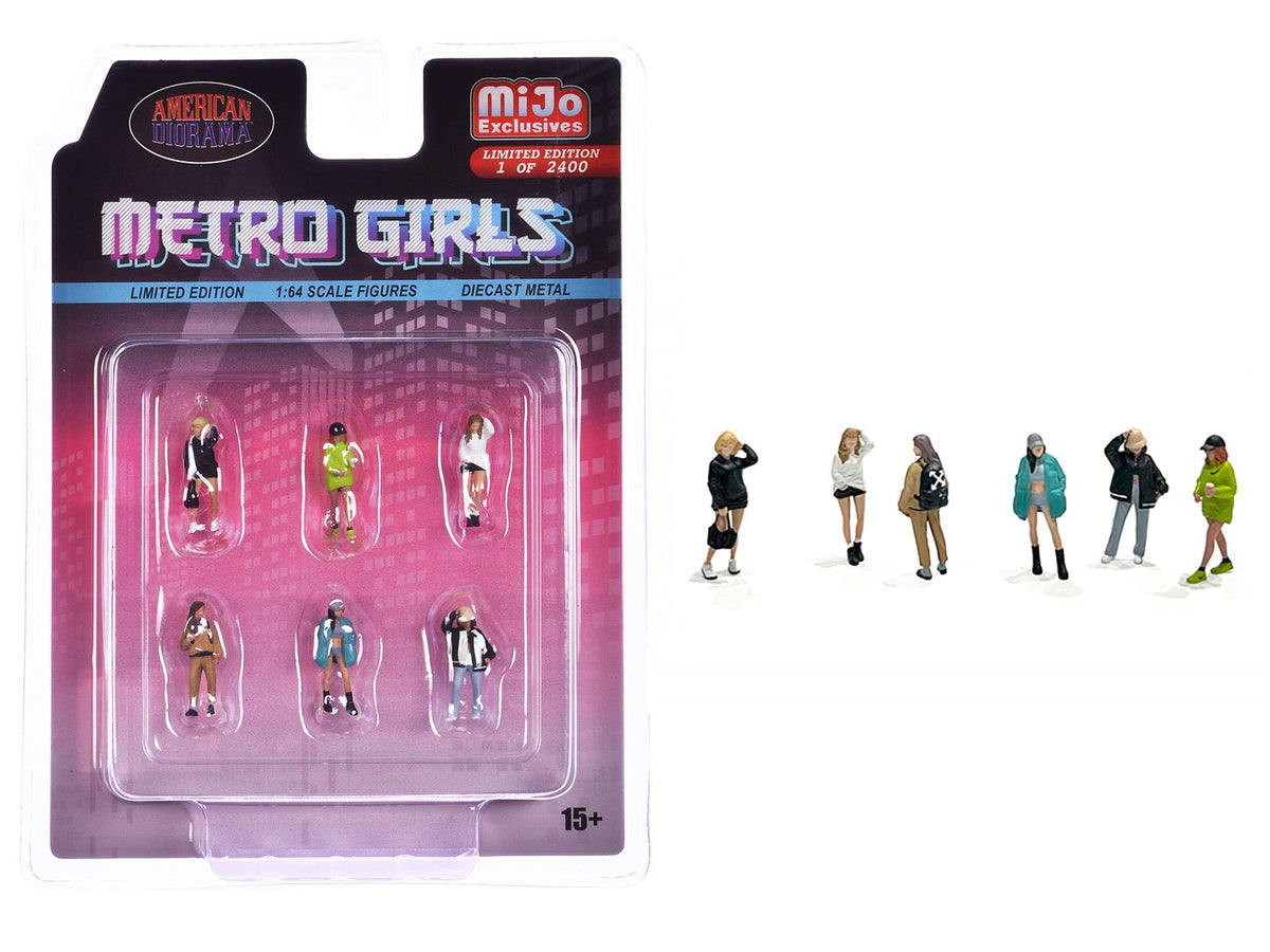 Rapid Vehicles "Metro Girls" 6 piece Diecast Figure Set (6 Figures) Limited Edition to 2400...