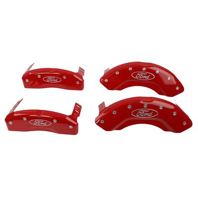 MGP Red Caliper Covers - 10256SFRDRD