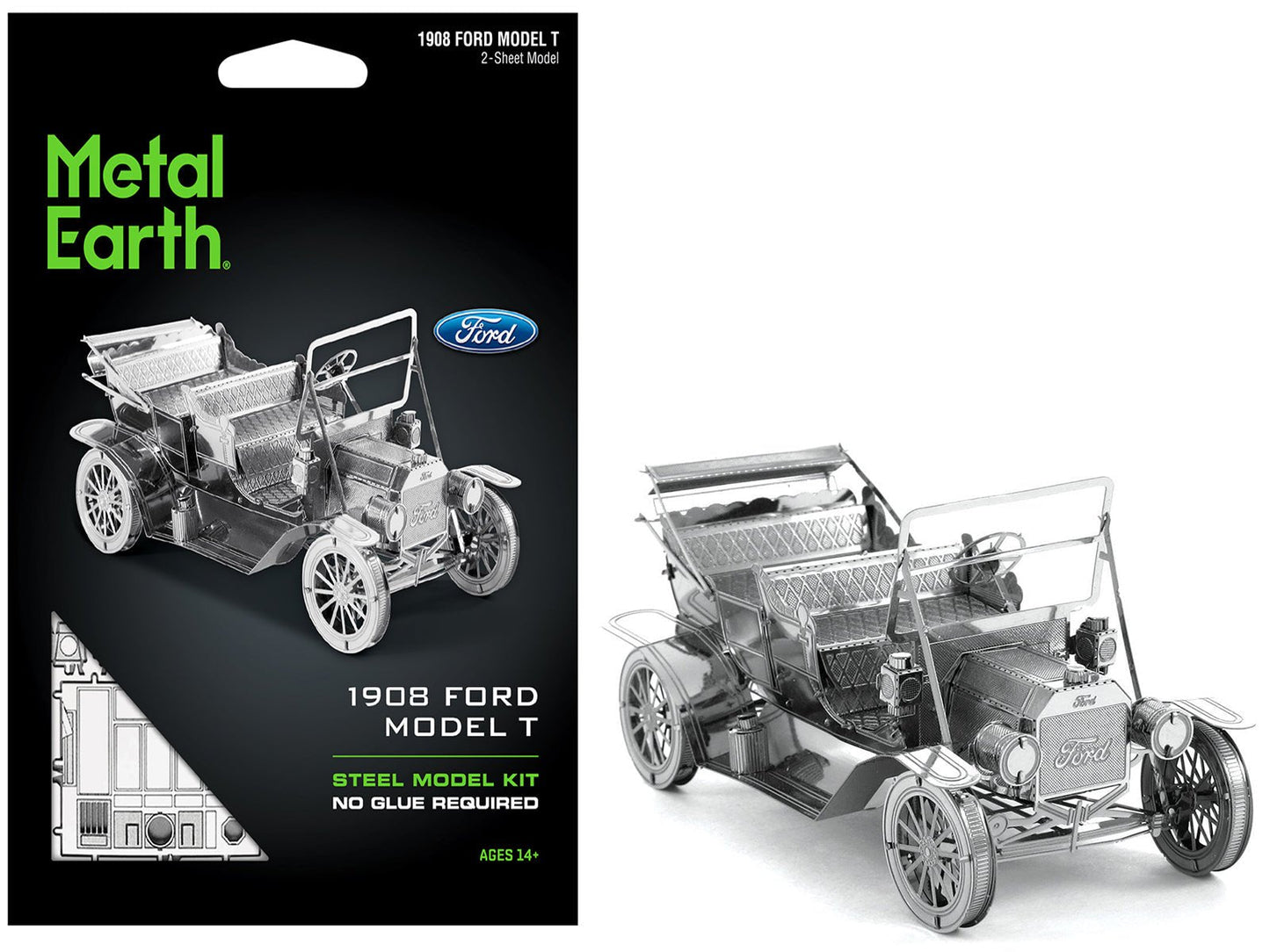 Model Kit 1908 Ford Model T Metal (Moderate Difficulty) Steel Model by Metal Earth free shipping USA