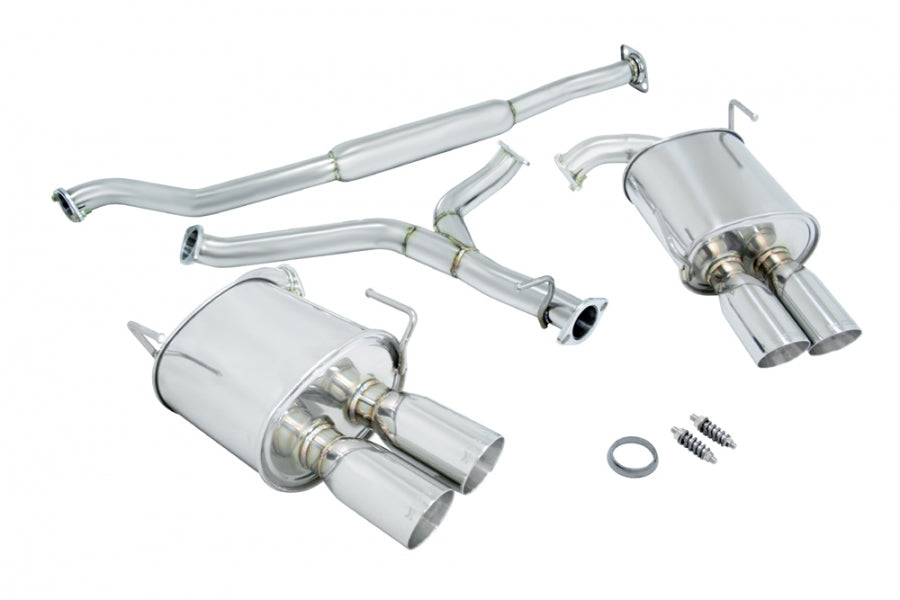 Megan Racing Cat-back Exhaust System for 2011-2014 Subaru WRX - SS/OE-RS/OEB, T-304 Stainless Steel