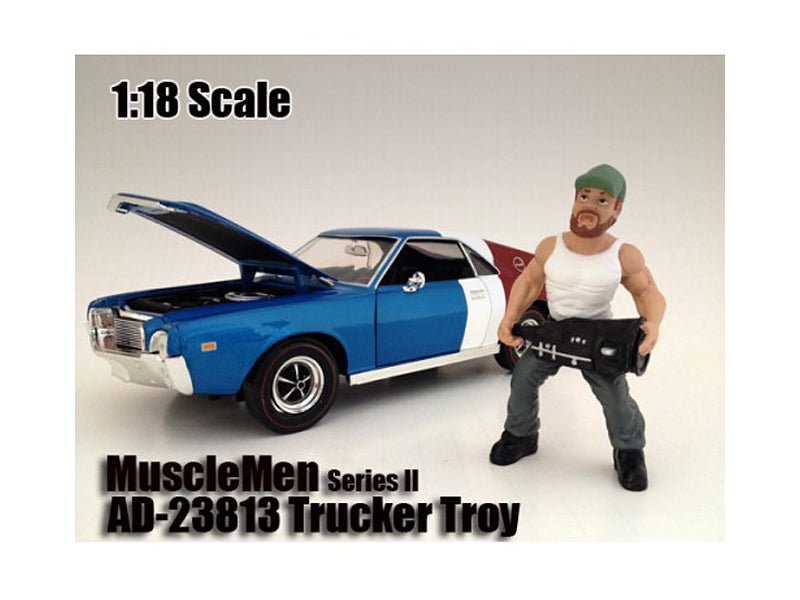 Musclemen "Trucker Troy" Figure For 1:18 Scale Models by American Diorama free shipping USA