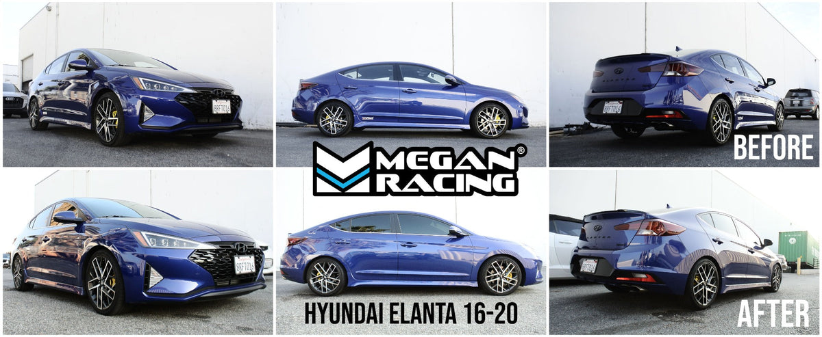 FR SPORT Megan Racing Coilovers Rear for Hyundai Elantra Sport 2016-2020 - 32-Level Adjust,...