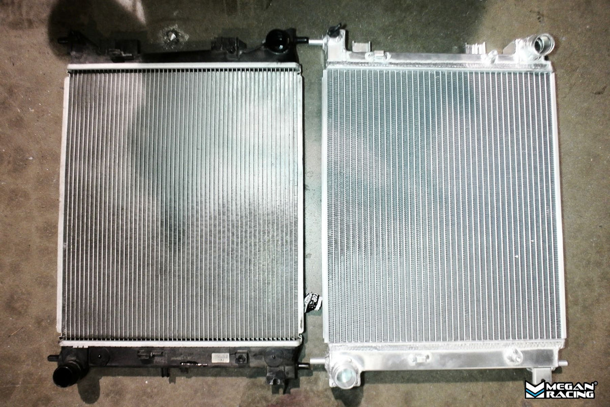 FR SPORT Megan Racing Radiator for 2012 to 2018 Hyundai Veloster 1.6 Turbo Manual, All Aluminum,...