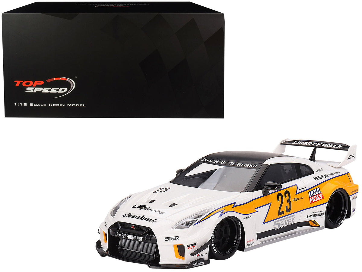 Rapid Vehicles Nissan LB-Silhouette WORKS GT 35GT-RR Ver.1 RHD (Right Hand Drive) #23 White with...