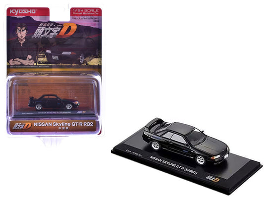 Rapid Vehicles Nissan Skyline GT-R (BNR32) RHD (Right Hand Drive) Black "Initial D" Manga 1/64...