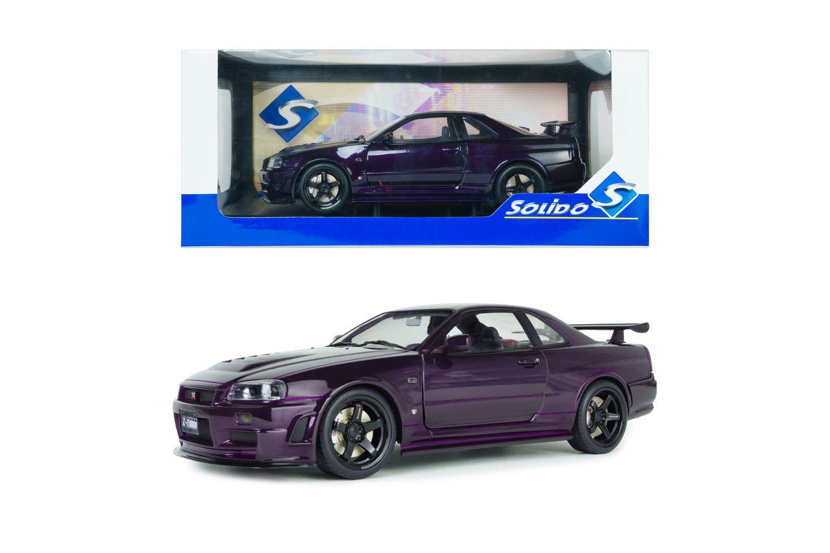 Solido 1999 Nissan Skyline GT-R (R34) Z-tune Midnight Purple 1:18