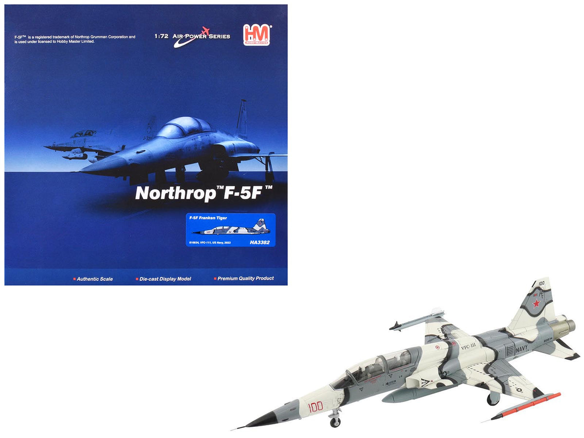 Rapid Vehicles Northrop F-5F Tiger II Aircraft "810834 Franken Tiger VFC-111 Sundowners" (2023)...
