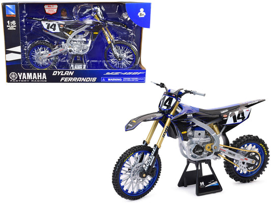 Rapid Vehicles Yamaha YZ450F Motorcycle #14 Dylan Ferrandis "Yamaha Factory Racing" 1/6 Diecast...