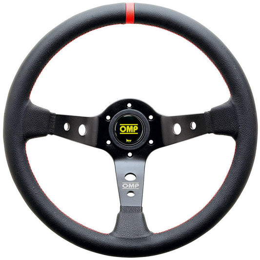OMP Corsica Steering Wheel - Black Leather