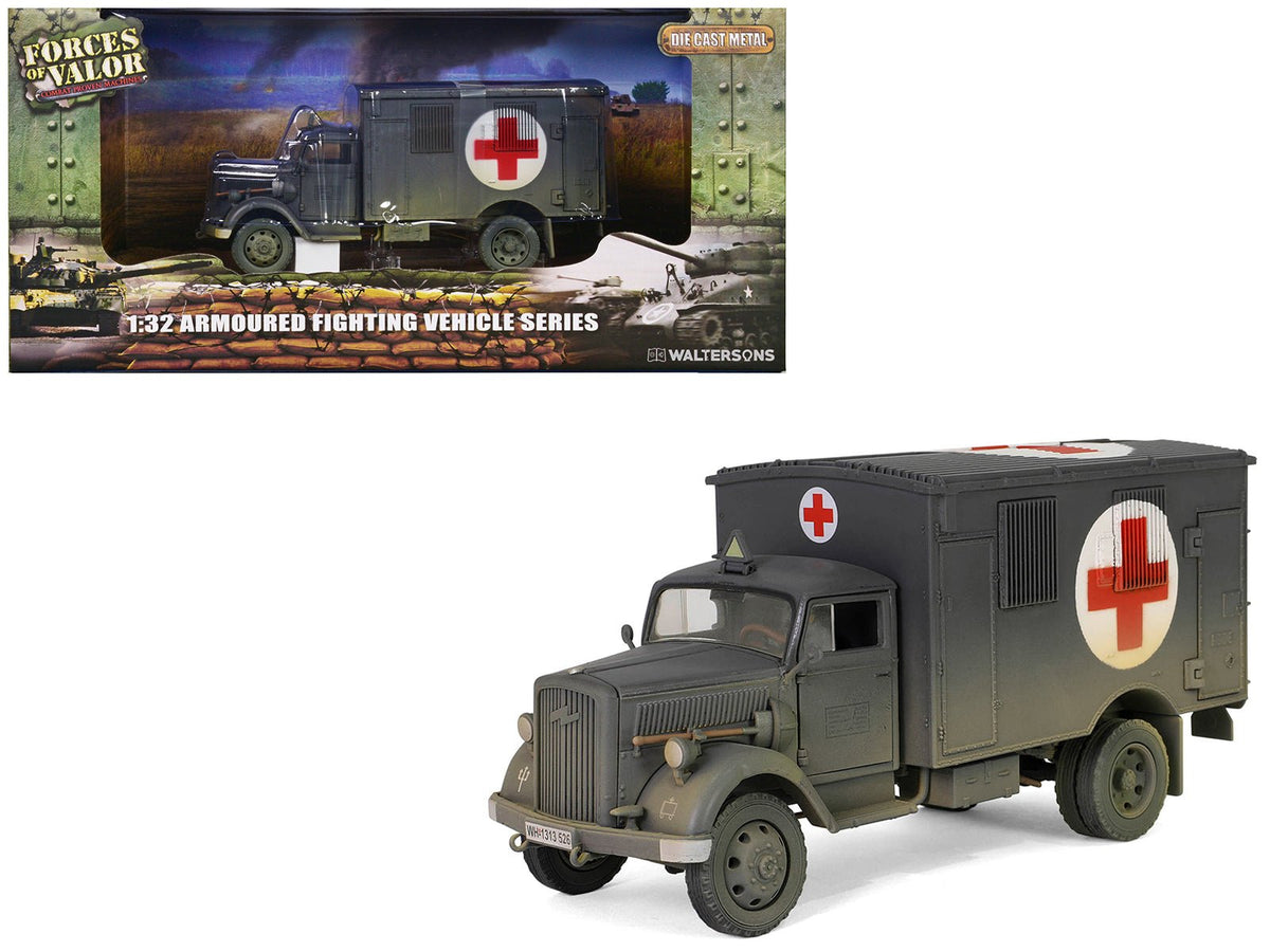 Rapid Vehicles Opel-Blitz Kfz.305 Ambulance Gray (Weathered) "German Army" "Armoured Fighting...