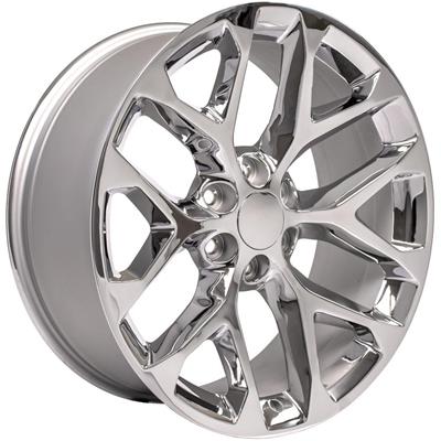 OE Wheels 22" Replica Wheel fits Chevrolet Silverado 1500 - CV98B Chrome 22x9 SS: 9510961 - 9514919