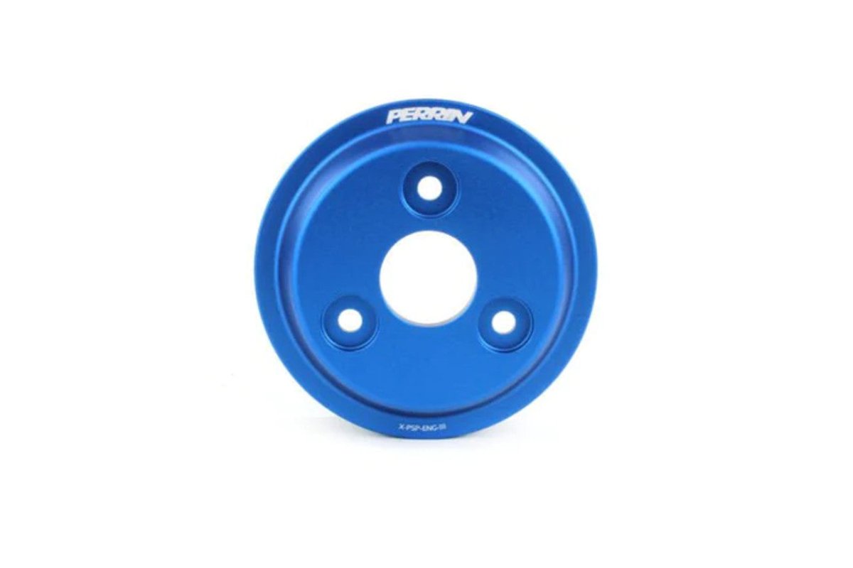 JDMuscle Perrin 2022 BRZ/GR86 Water Pump Pulley - Blue | PSP-ENG-113BL - View 2