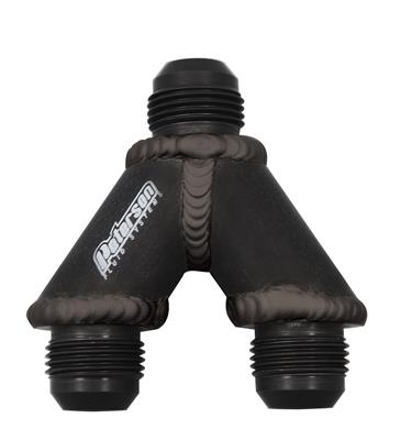 Peterson Fluid Systems Y-manifold -16 Male to -10/10 - 101715
