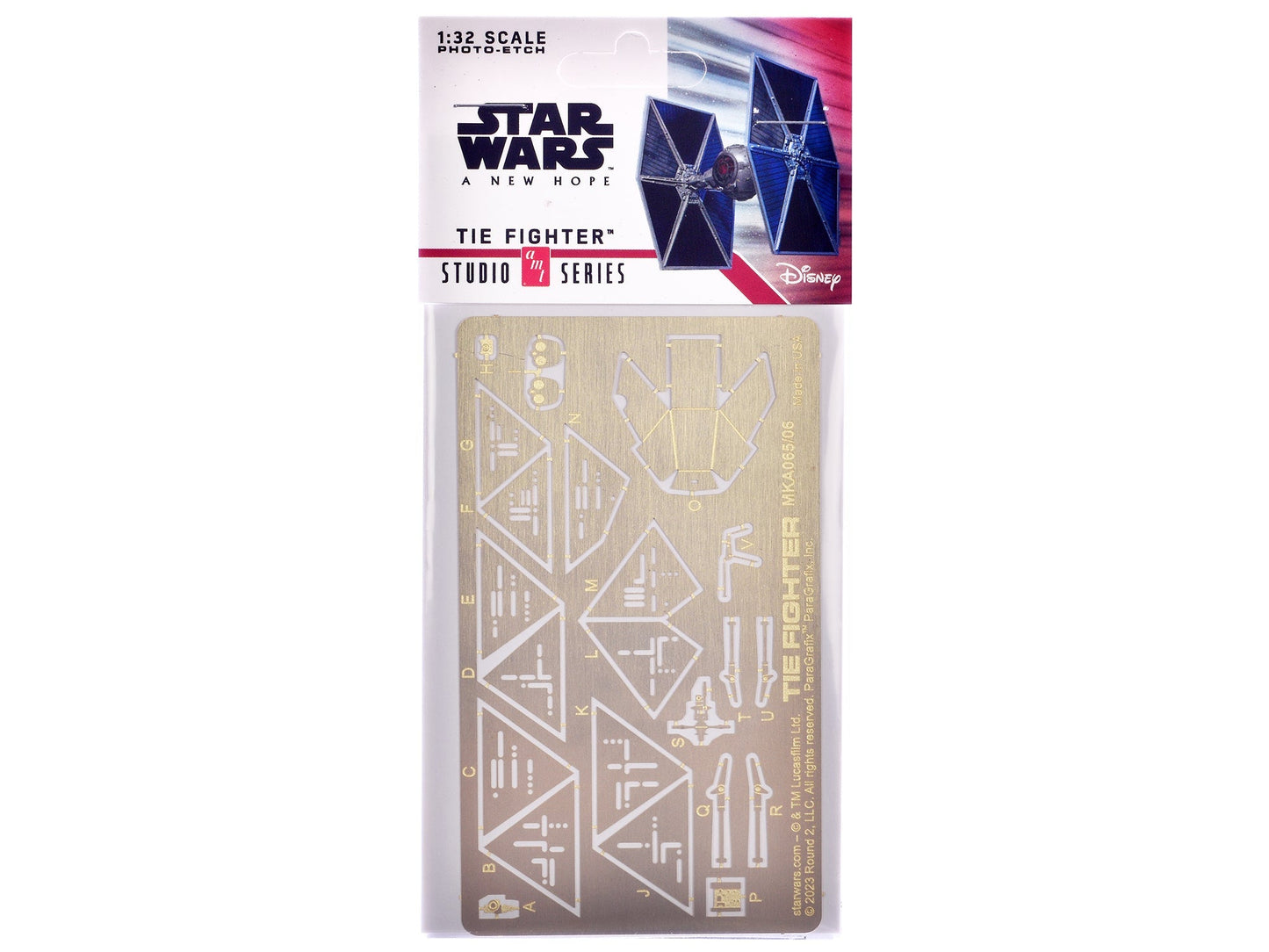Photoetch Set for "Star Wars: A New Hope" Tie Fighter Kit 1/32 Scale by AMT free shipping USA