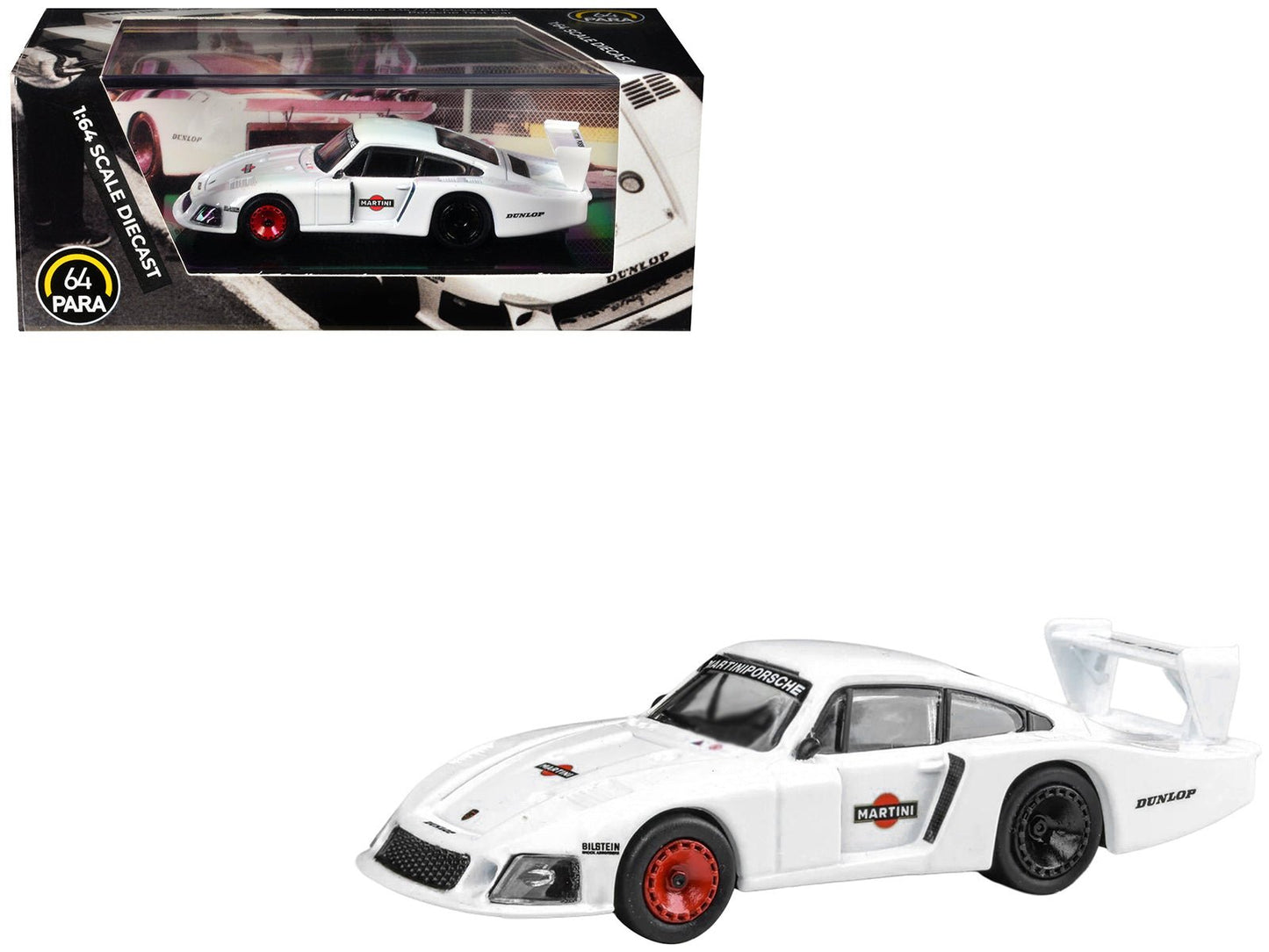 Porsche 935/78 Moby Dick "Martini Racing" White 1/64 Diecast Model Car by Paragon Models free shipping USA
