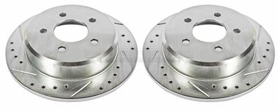 PowerStop Evolution Drilled and Slotted Rotors - AR8552XPR